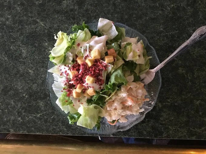 Fresh salad plate at Circle C Saloon